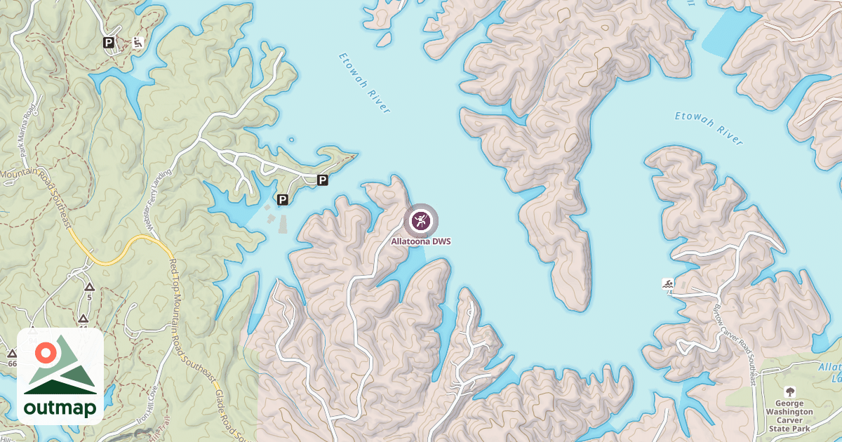 Map of Allatoona DWS