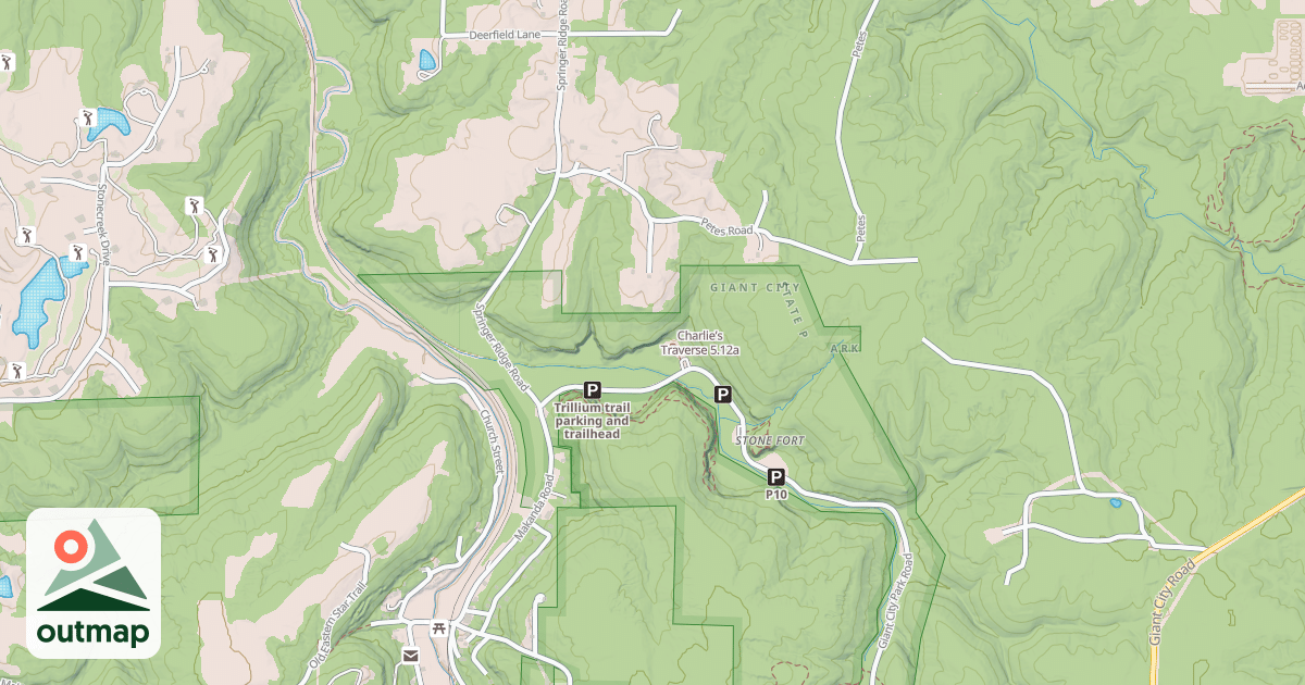 Map of Charlie’s Traverse