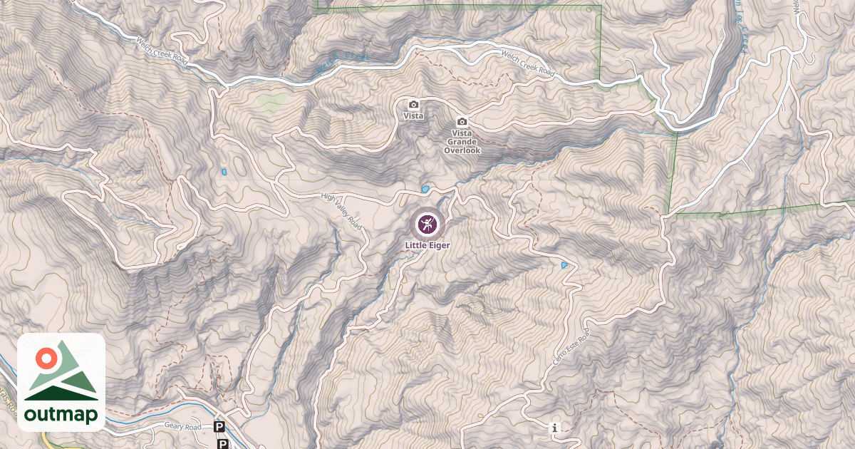 Map of Little Eiger