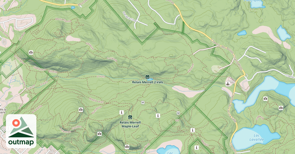 Map of Relais Merrell 2-Vals