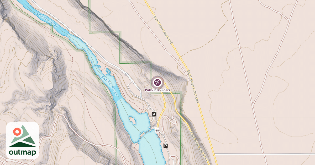 Map of Pullout Boulders
