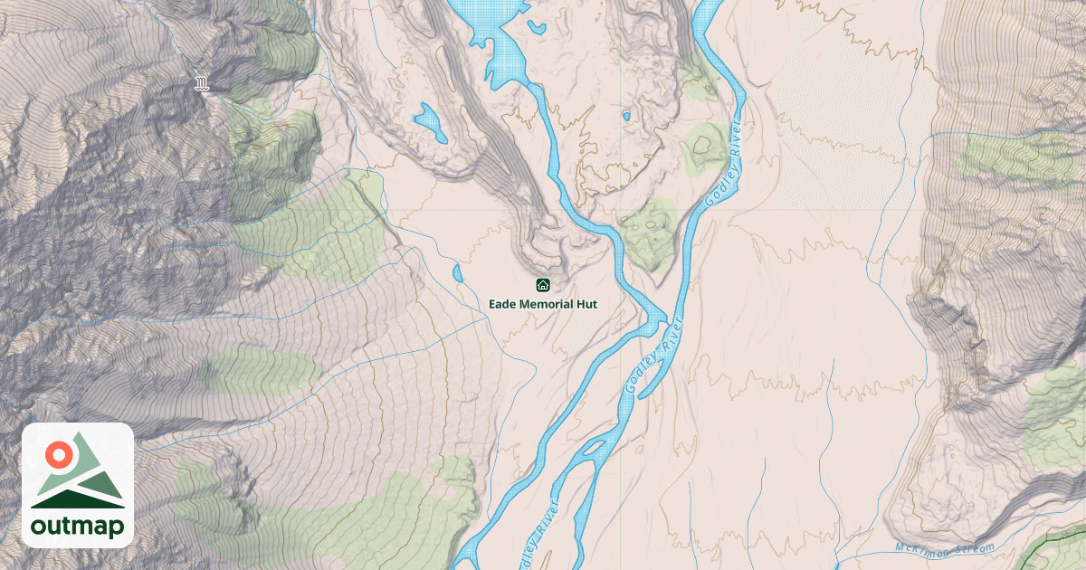 Map of Eade Memorial Hut