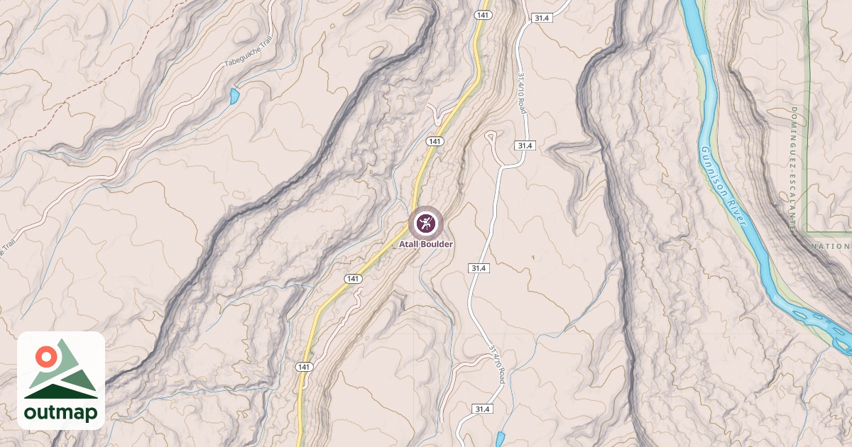 Map of Atall Boulder