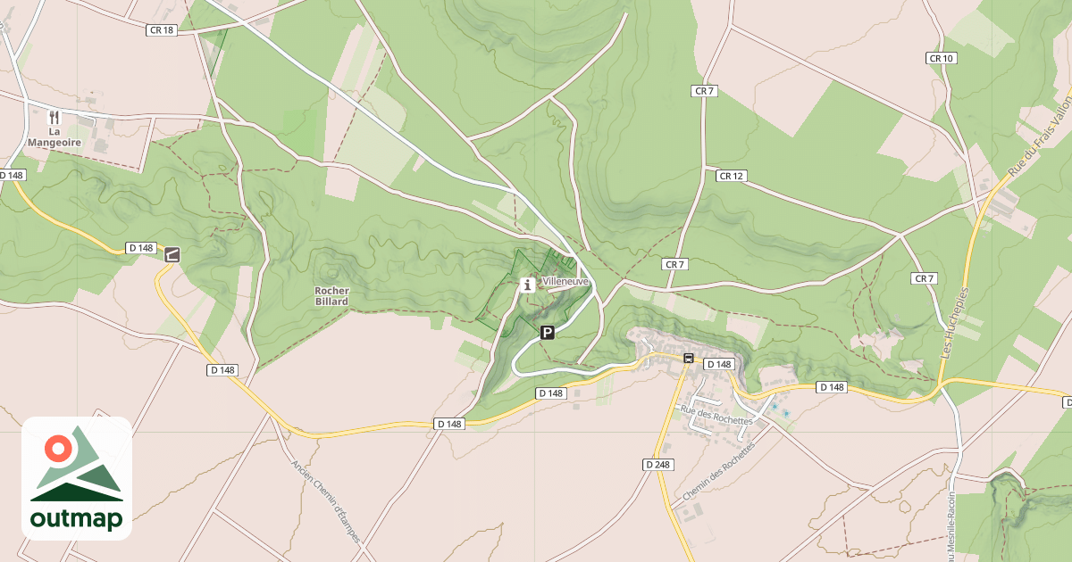 Map of Villeneuve