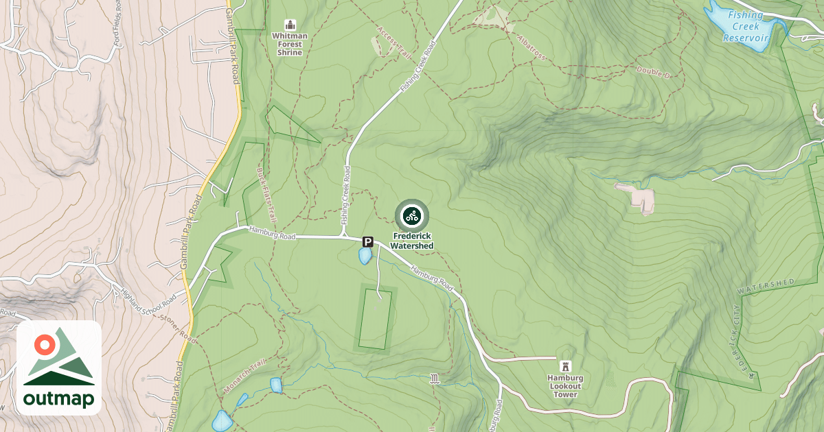 Map of Frederick Watershed