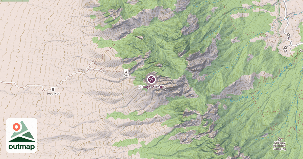Map of (A) Rogowski's Rib