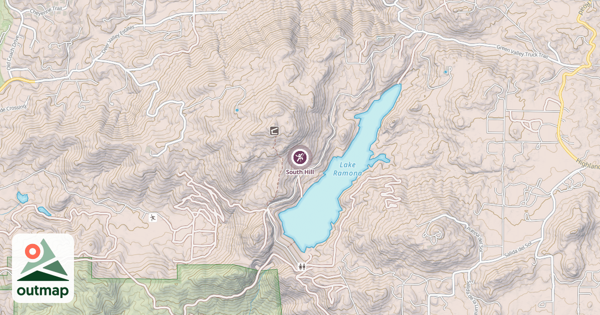 Map of South Hill