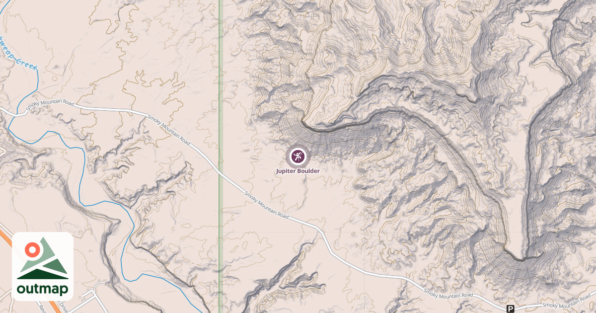 Map of Jupiter Boulder