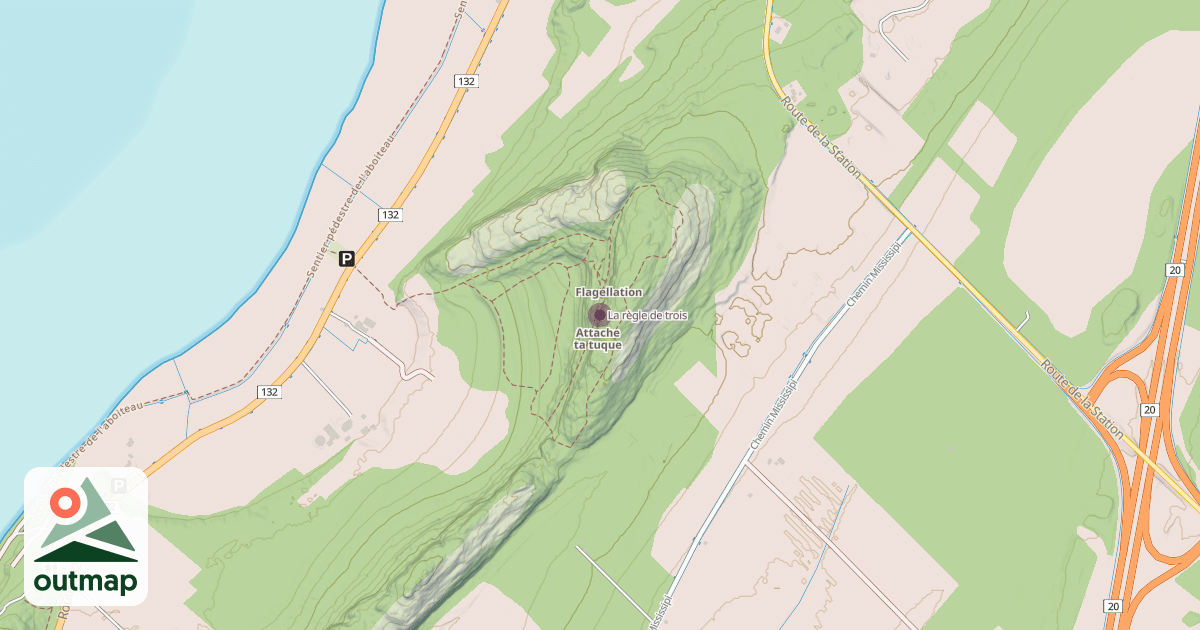 Map of La règle de trois