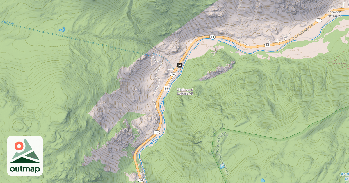 Map of Chutes and Ladders