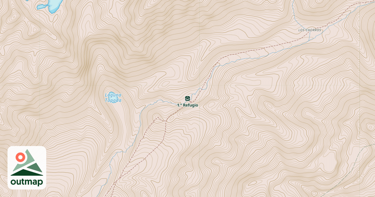 Map of 1.° Refugio