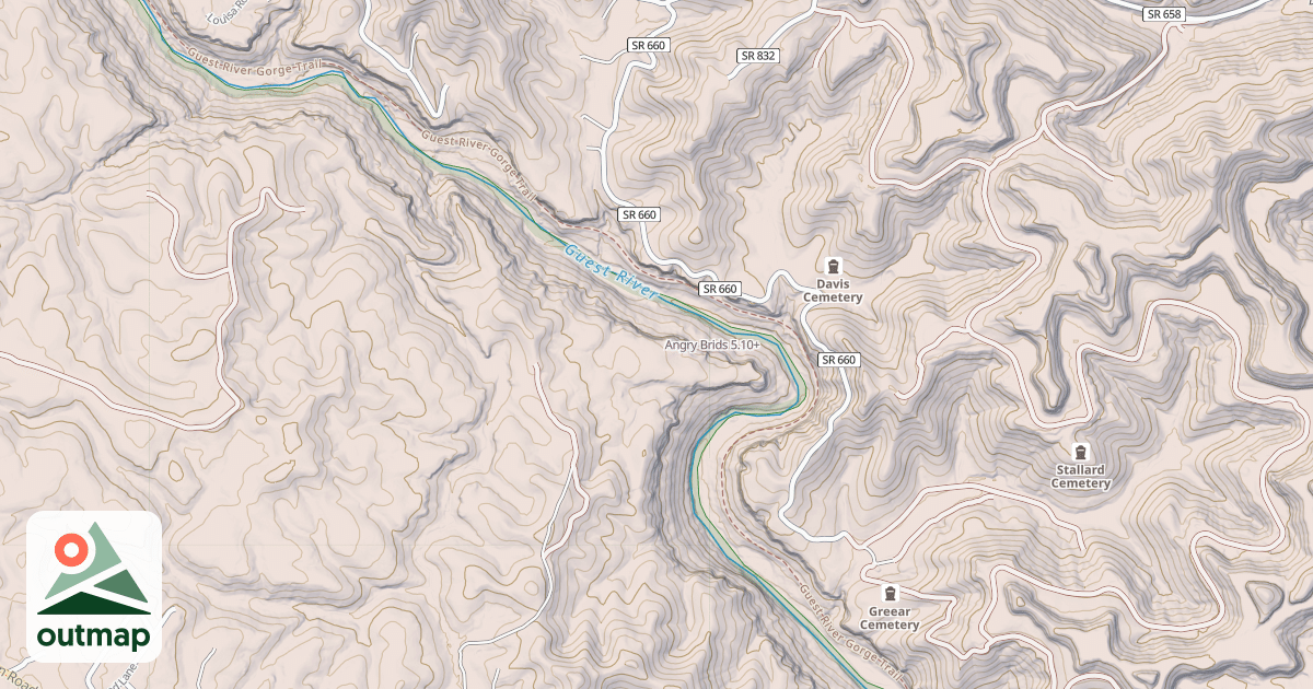 Map of Angry Brids