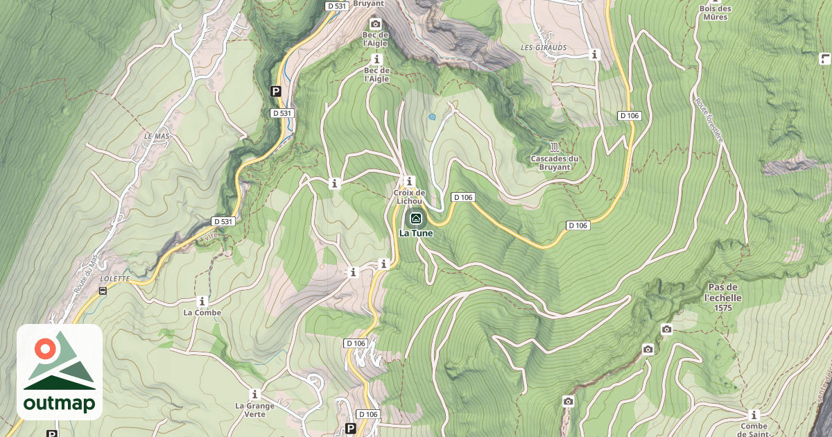 Map of La Tune