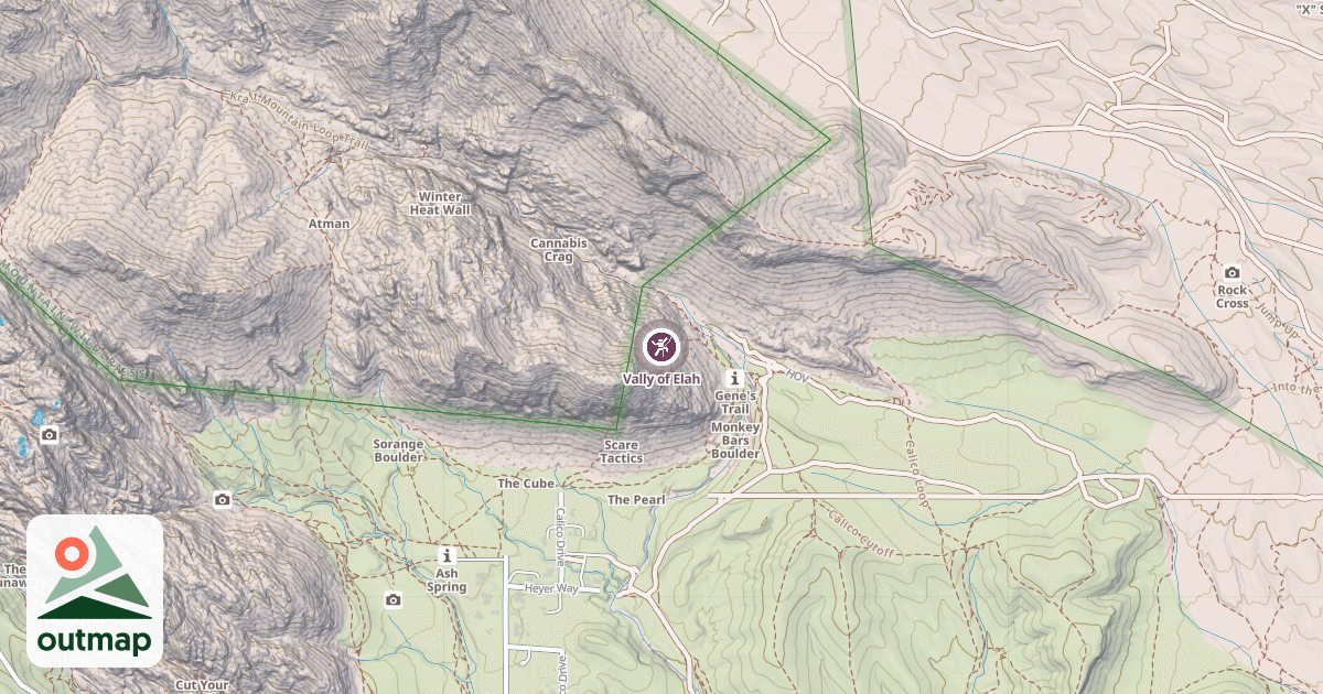 Map of Vally of Elah