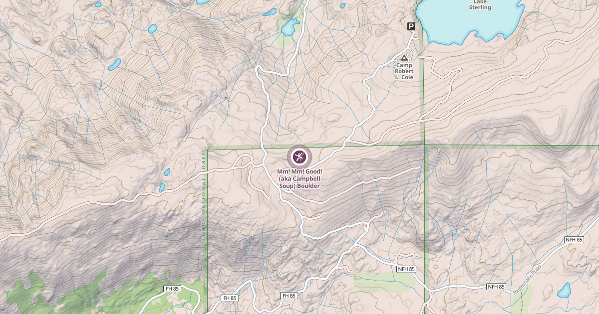 Map preview of Mm! Mm! Good! (aka Campbell Soup) Boulder