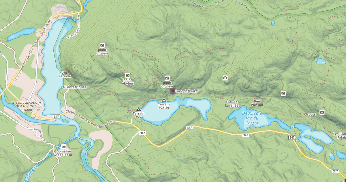Map preview of Trace de “brake”