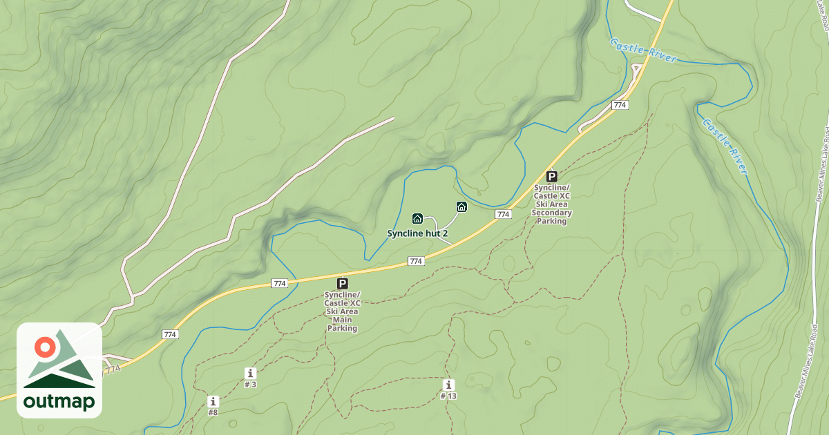 Map of Syncline hut 2