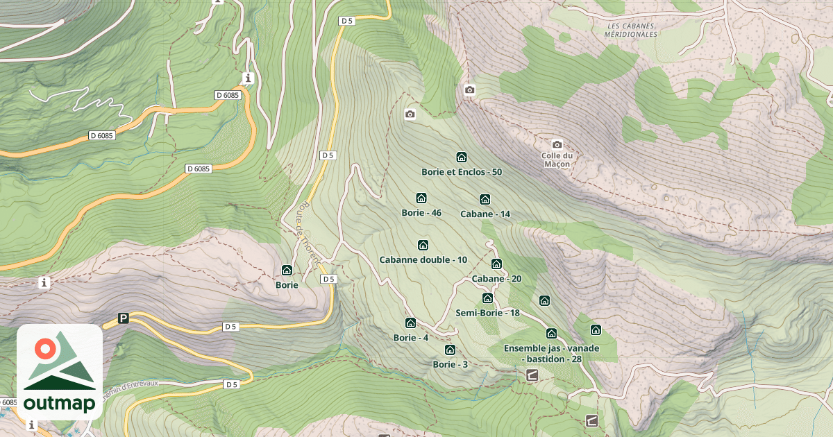 Map of Borie - 53