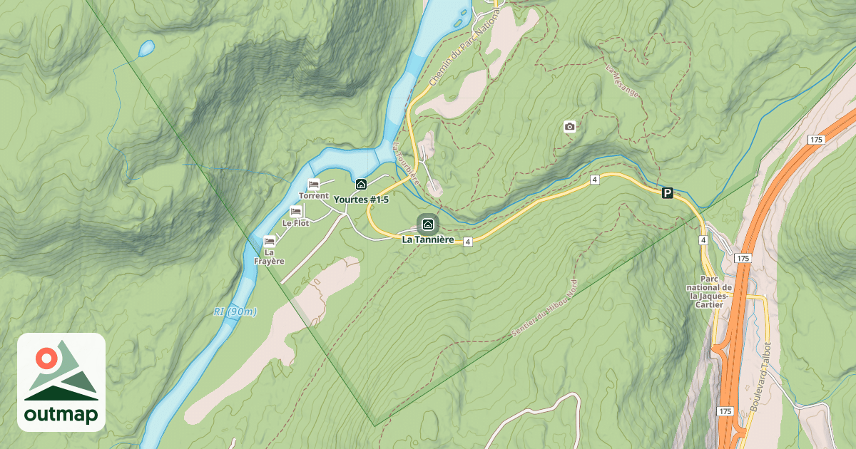 Map of La Tannière