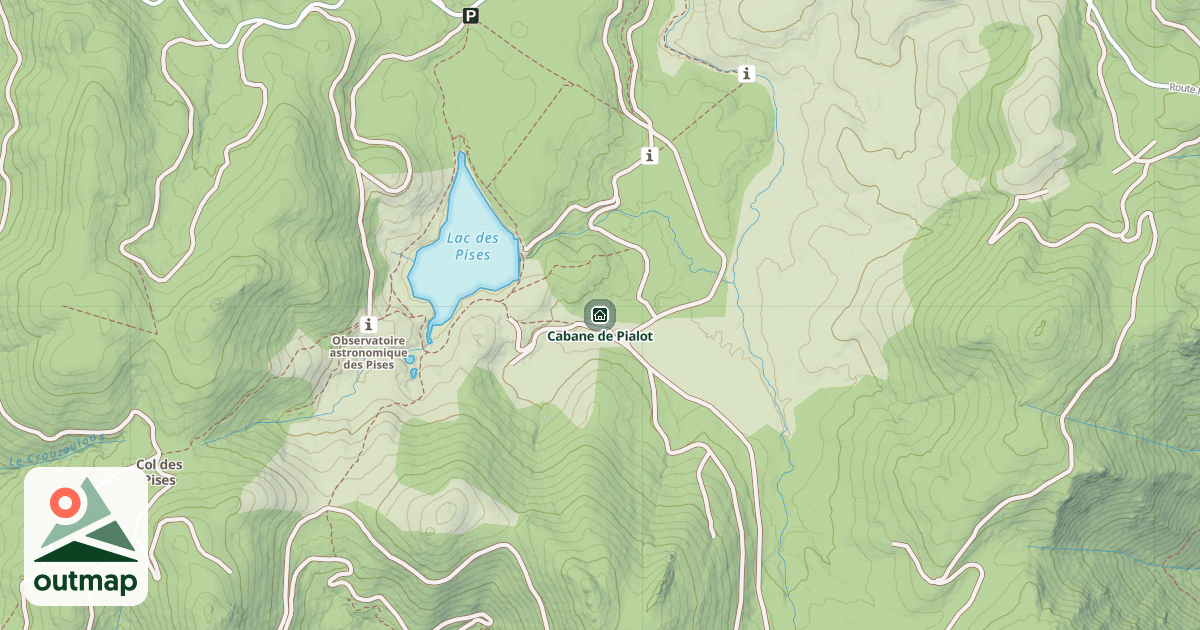 Map of Cabane de Pialot
