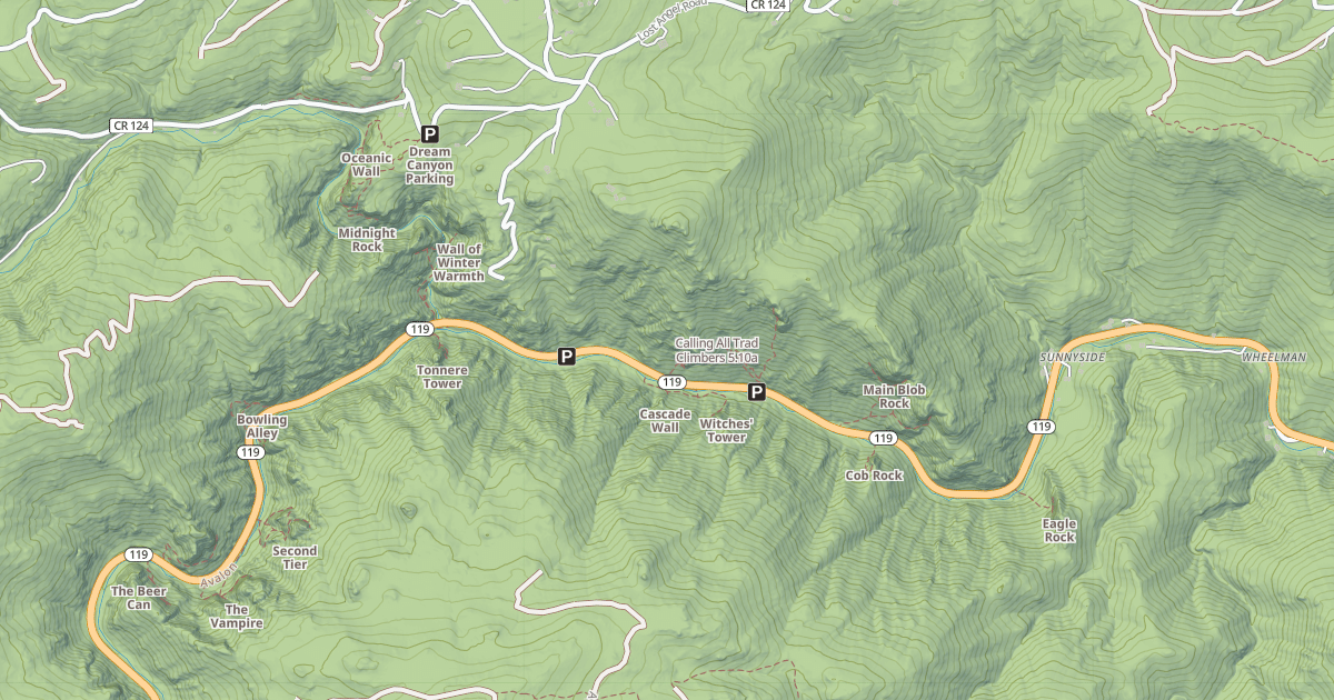 Map preview of Calling All Trad Climbers
