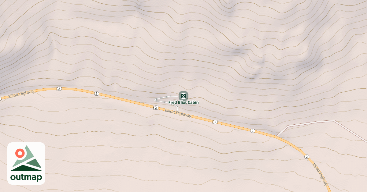 Map of Fred Blixt Cabin