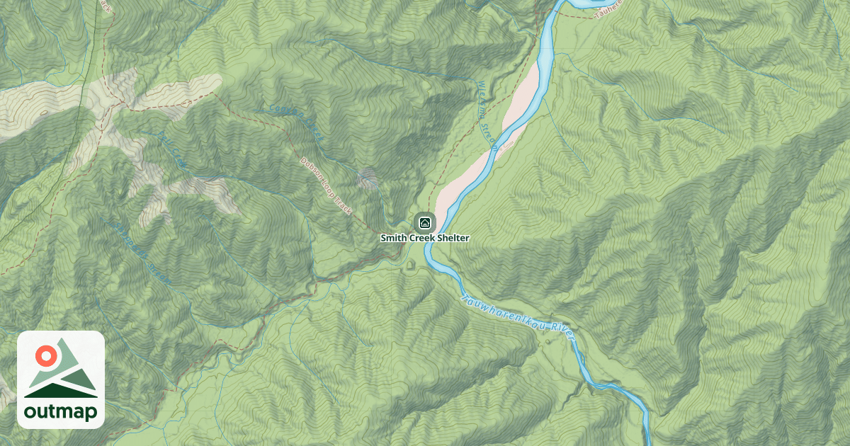 Map of Smith Creek Shelter