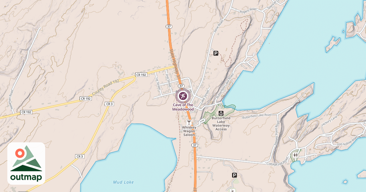 Map of Cave of The Meadowood
