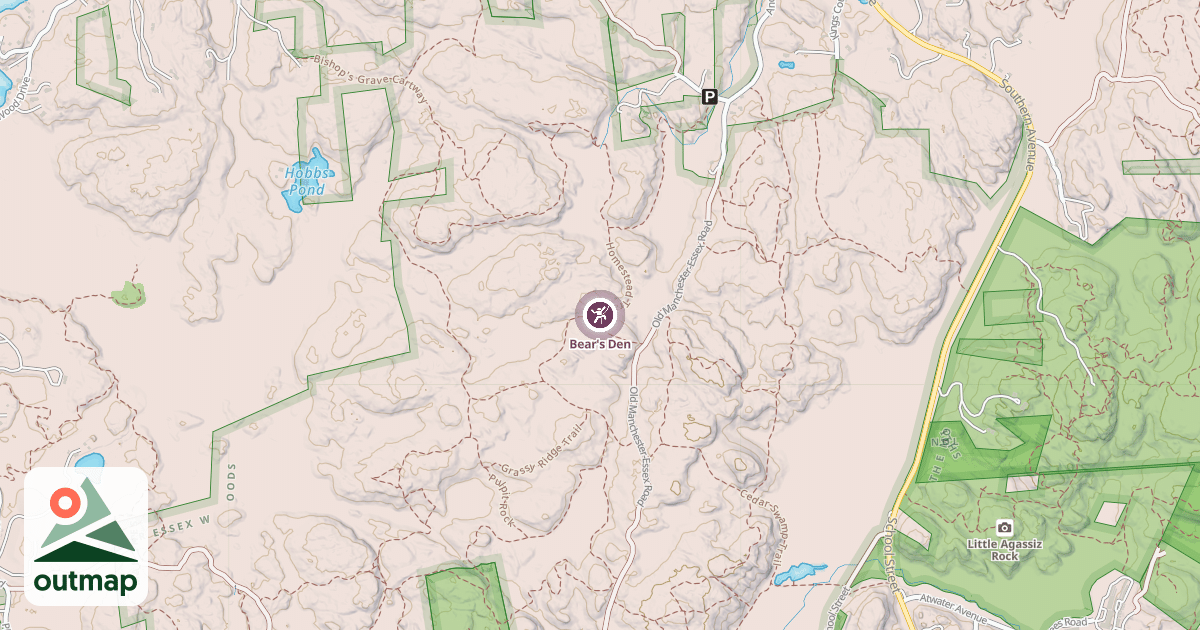 Map of Bear's Den