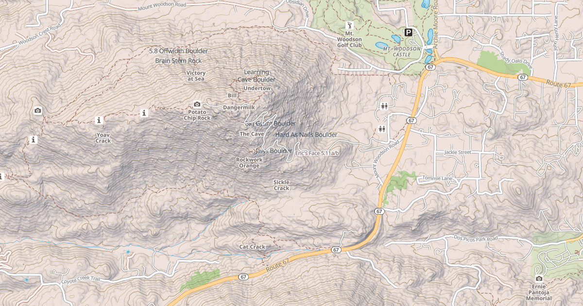 Map preview of Eric's Face