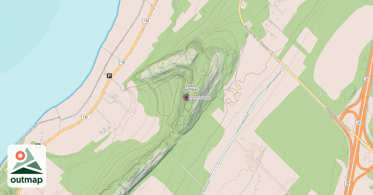 Map of Pierre volante