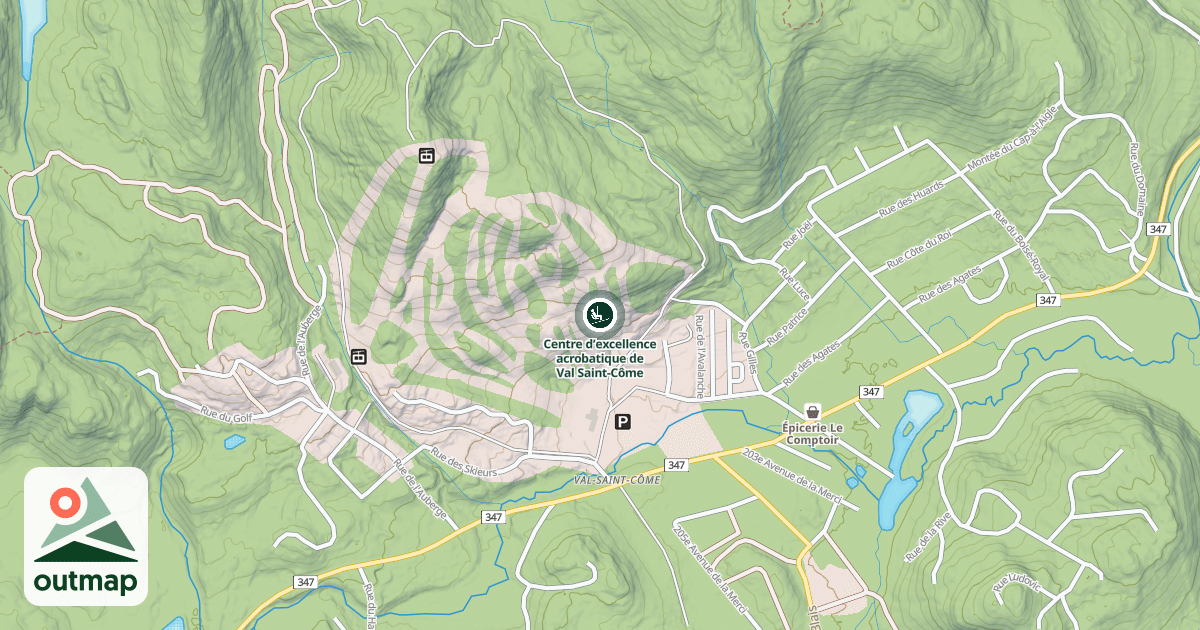Map of Centre d’excellence acrobatique de Val Saint-Côme