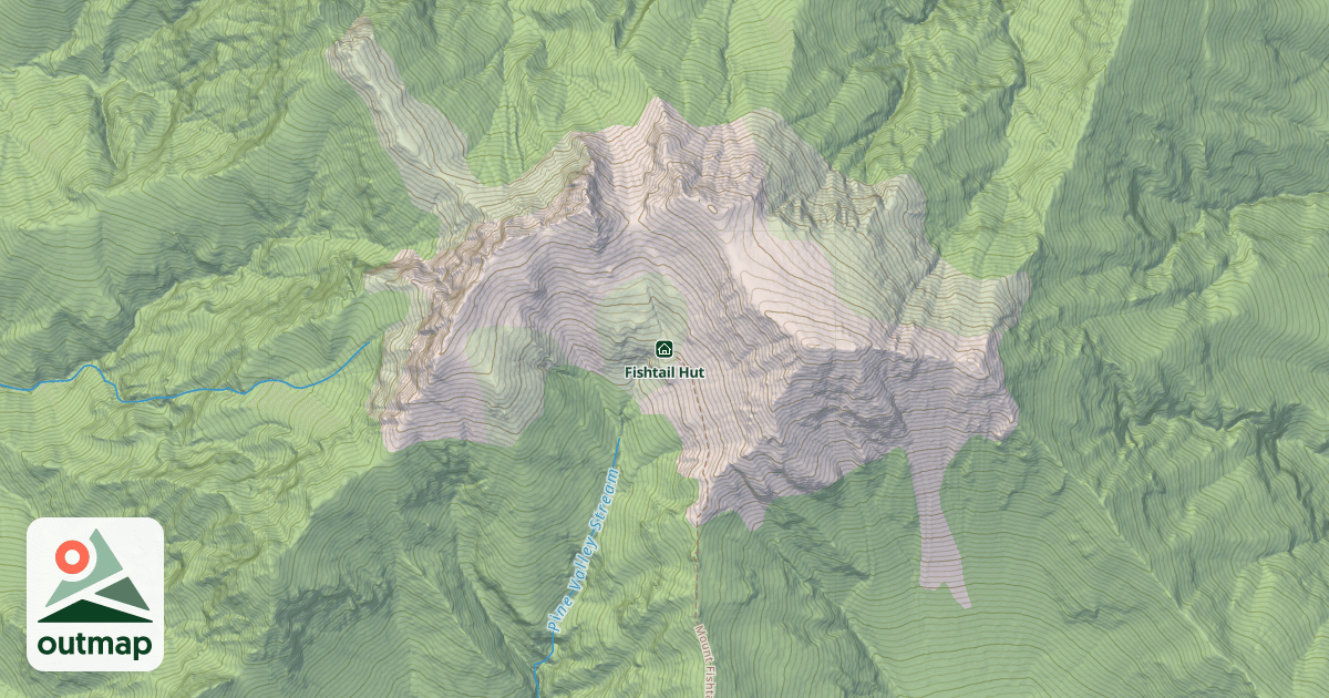 Map of Fishtail Hut