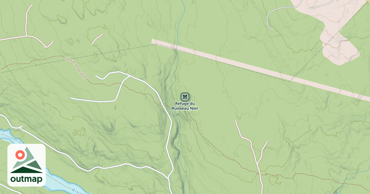 Map of Refuge du Ruisseau Noir