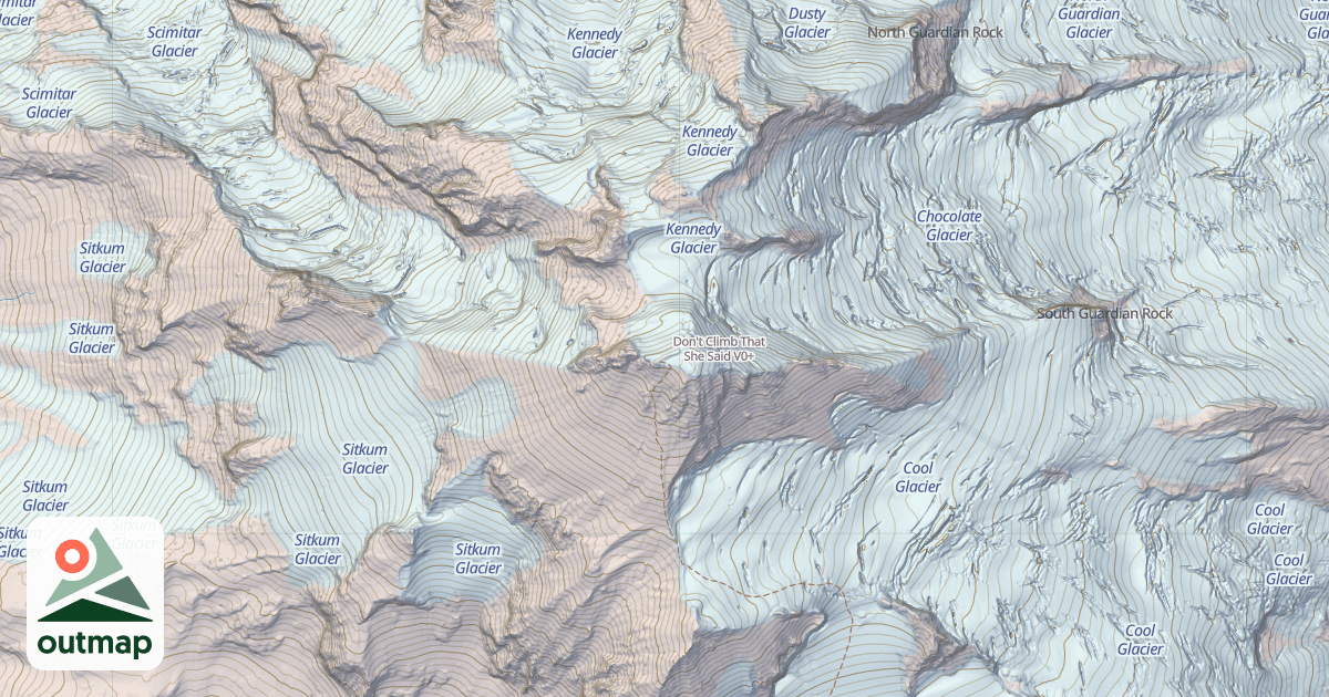 Map of Don't Climb That She Said