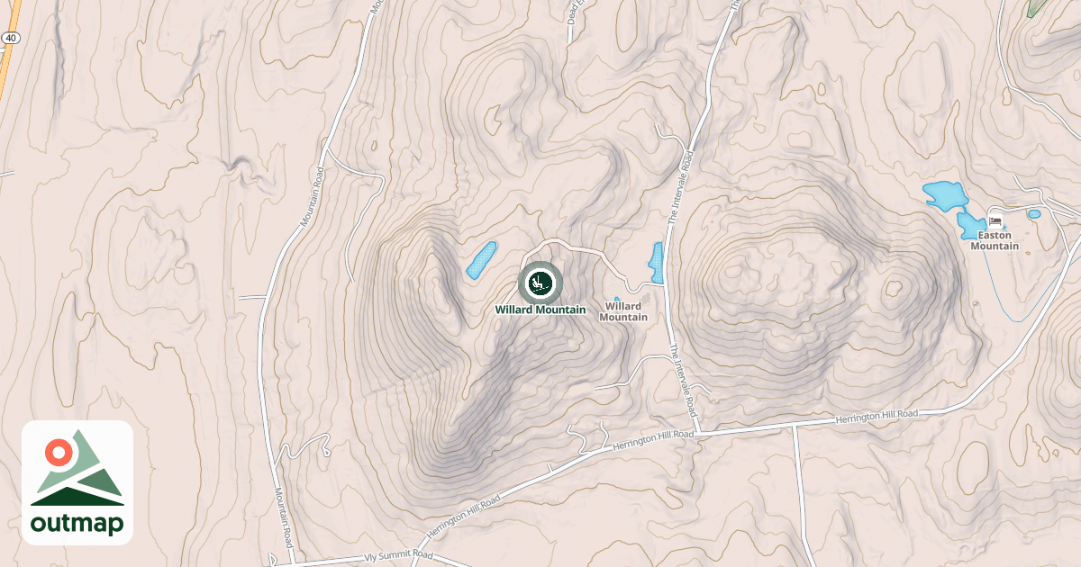 Map of Willard Mountain