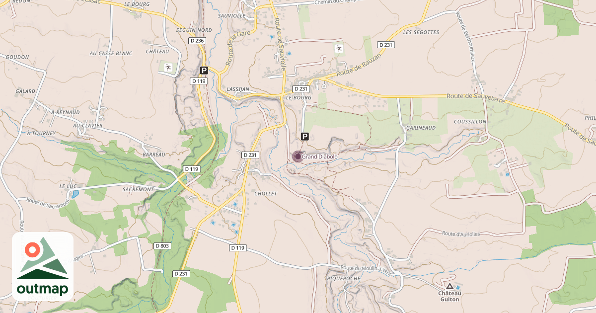 Map of Grand Diabolo
