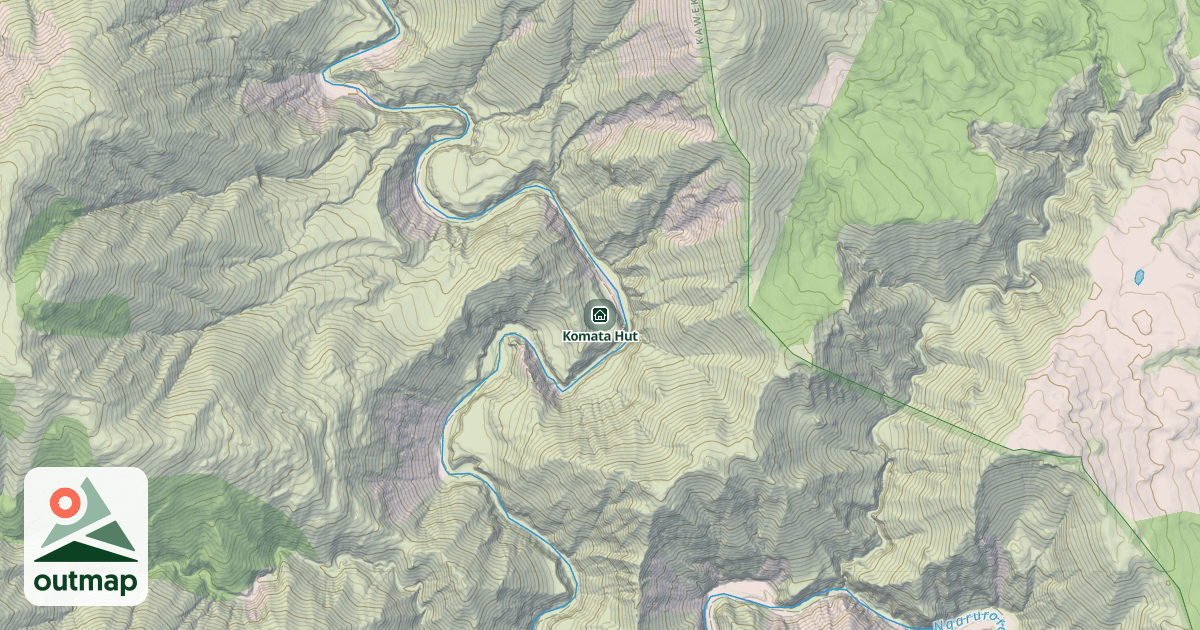 Map of Komata Hut