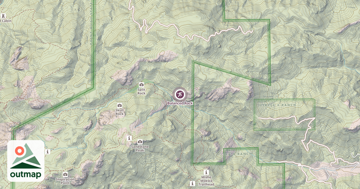 Map of Balanced Rock