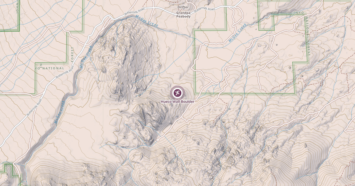 Map preview of Hueco Wall Boulder