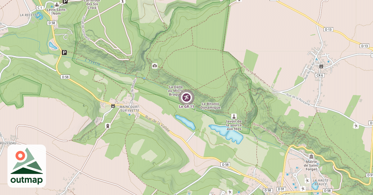 Map of Le GR 11