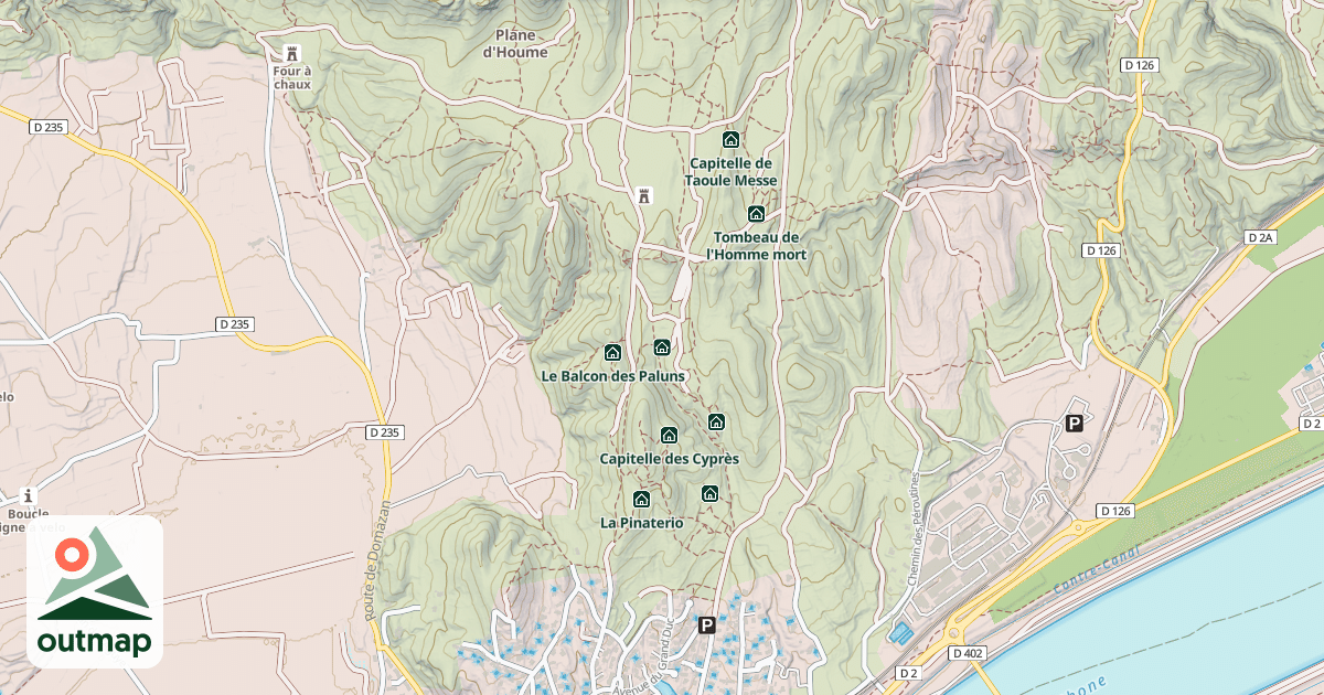 Map of Capitelle l'Oratoire