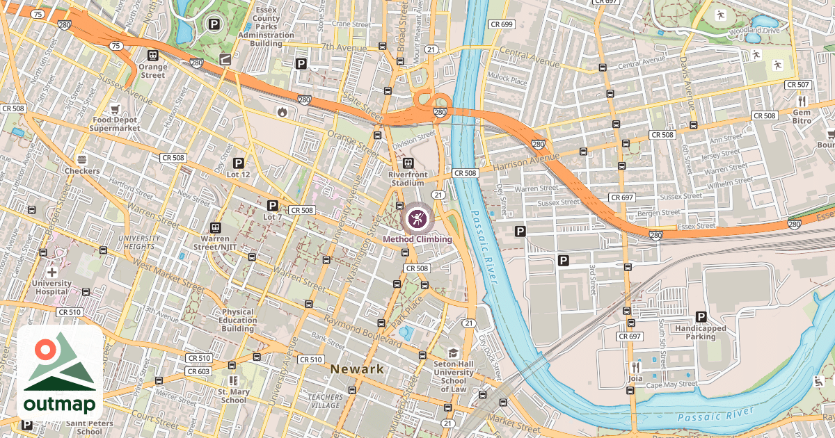 Map of Method Climbing