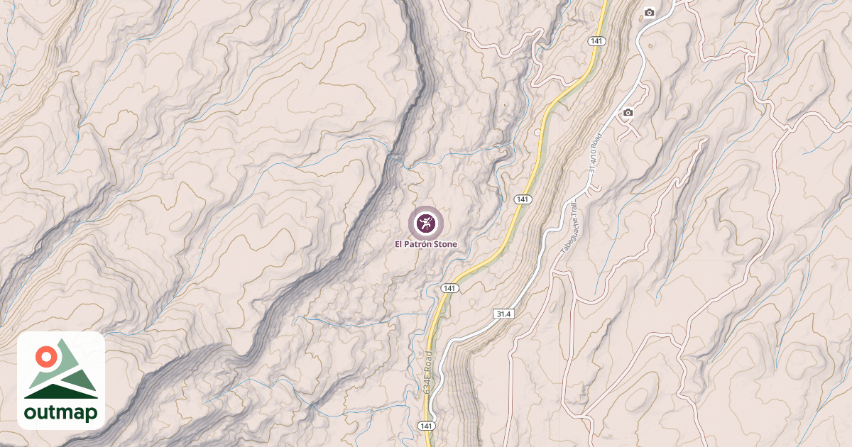 Map of El Patrón Stone