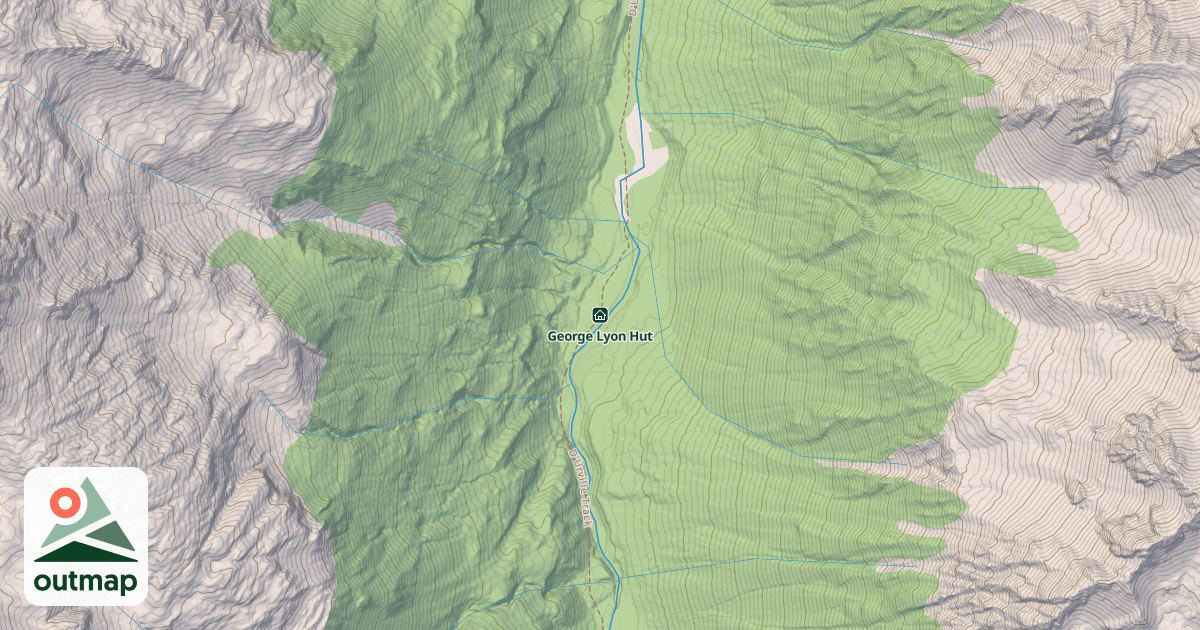 Map of George Lyon Hut