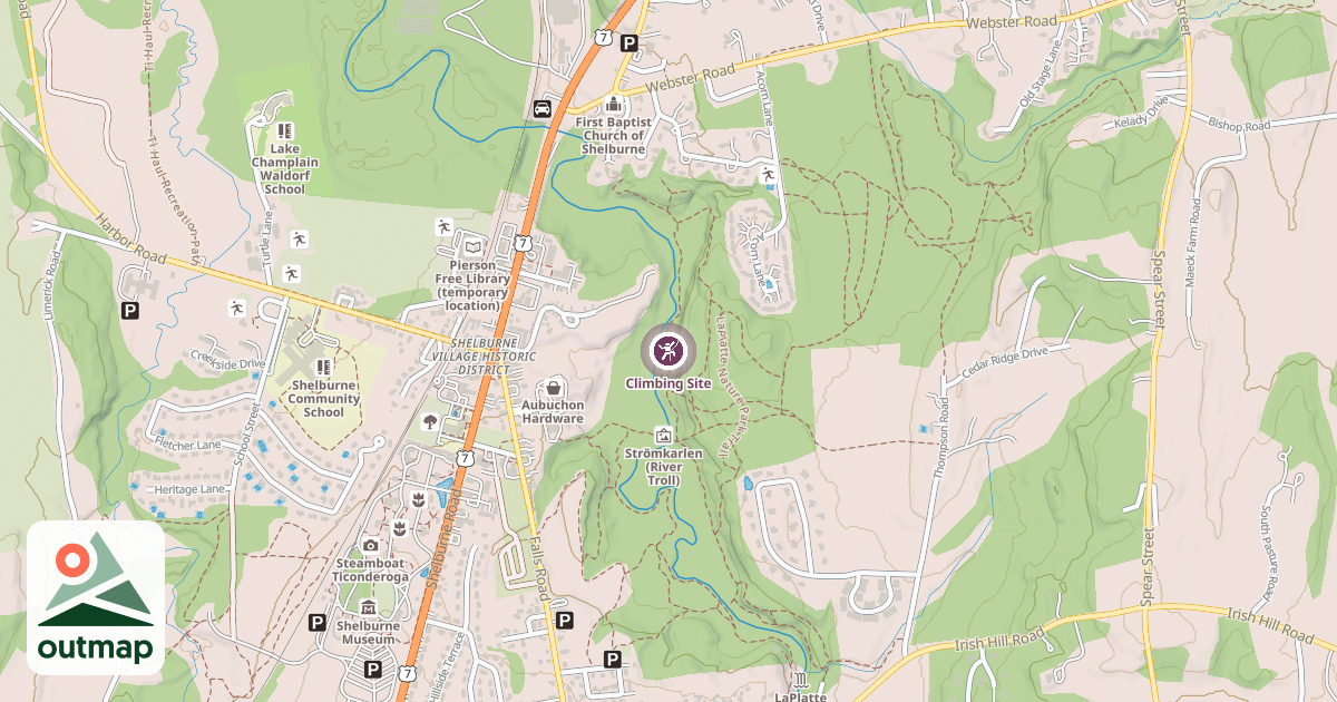 Map of Climbing Site