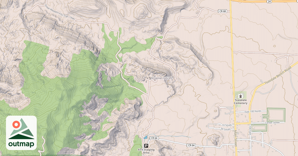 Map of Shrapnel rock