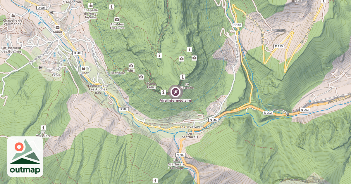 Map of Vire intermédiaire