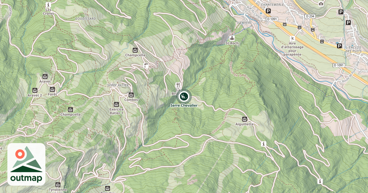 Map of Serre Chevalier