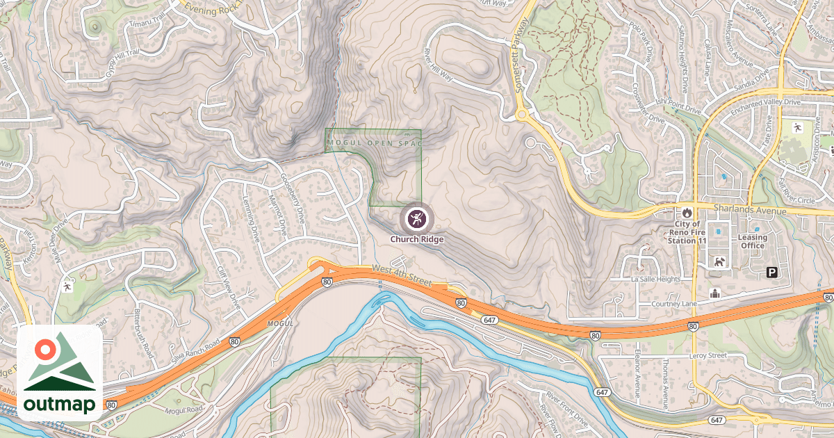 Map of Church Ridge